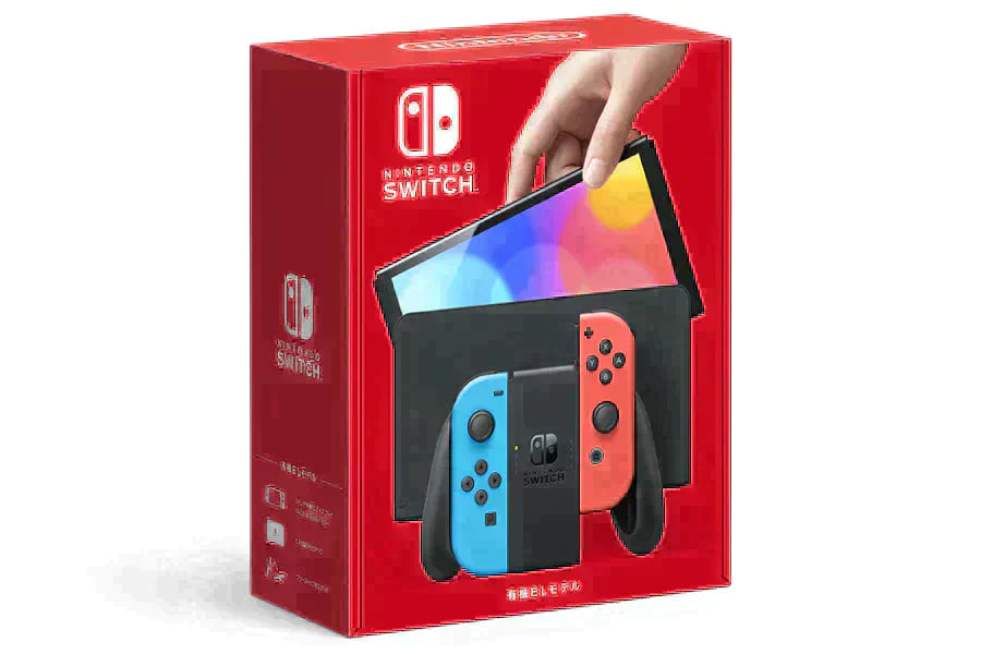 [新品] Nintendo Switch有機ELモデルJoy-Con(L)ネオンブルー/(R)ネオンレッド HEG-S-KABAA 4902370548501