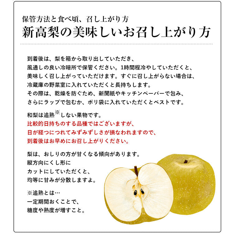 【20人シェア買いでお得】【10月中旬～11月上旬発送】新高梨 超大玉 5?9玉 新潟県産 5kg箱満杯詰め 梨の王様 和梨 にいたか なし 産地直送 産直 常温便 同梱不可 指定日不可