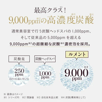【10本セット】Le ment(ルメント)高濃度炭酸オイルクレンジング＆シャンプー　ブラック 炭酸シャンプー 頭皮ケア クレイシャンプー PPT系洗浄成分 アミノ酸系洗浄成分