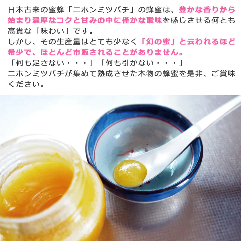 【産地直送】日本ミツバチの蜂蜜 200g