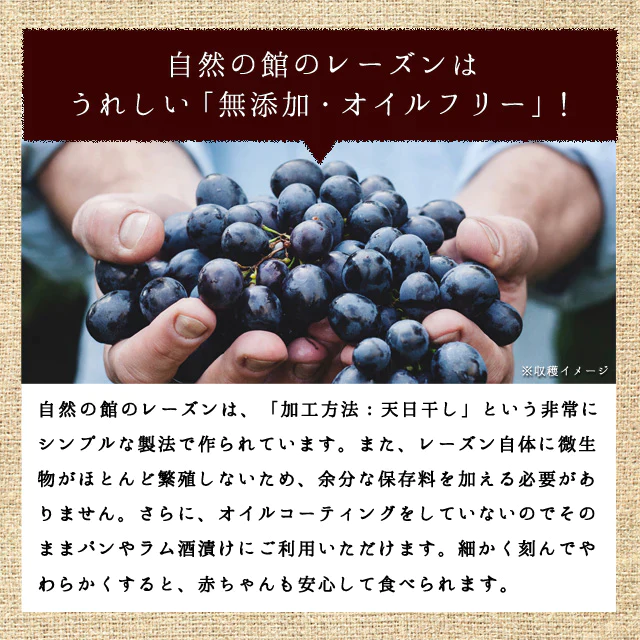 【ゲリラセール】700g カリフォルニアレーズン ノンオイル