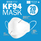 【20枚入】KF94  3D立体マスク ホワイト