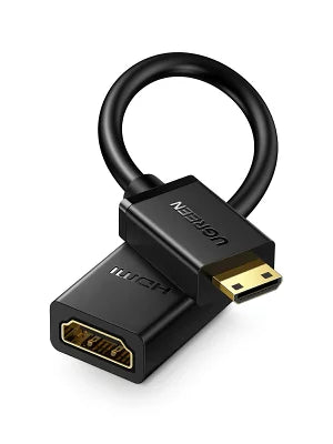 [UGREEN] Mini HDMIオス ⇔ HDMIメス 変換アダプター ハイスピードHDMIケーブル