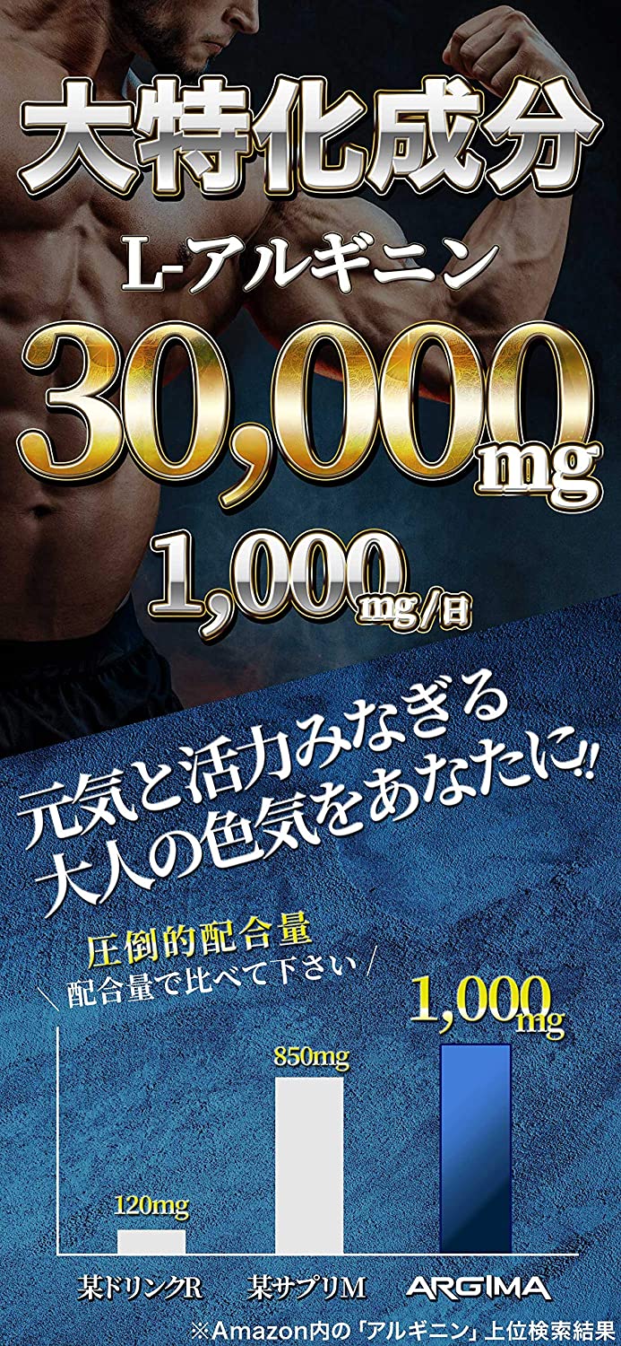 アルギニン シトルリン サプリ 亜鉛 オルニチン バイオペリン トンカットアリ クラチャイダム 栄養機能食品 ARGIMA（アルギマ）1袋 約14日分