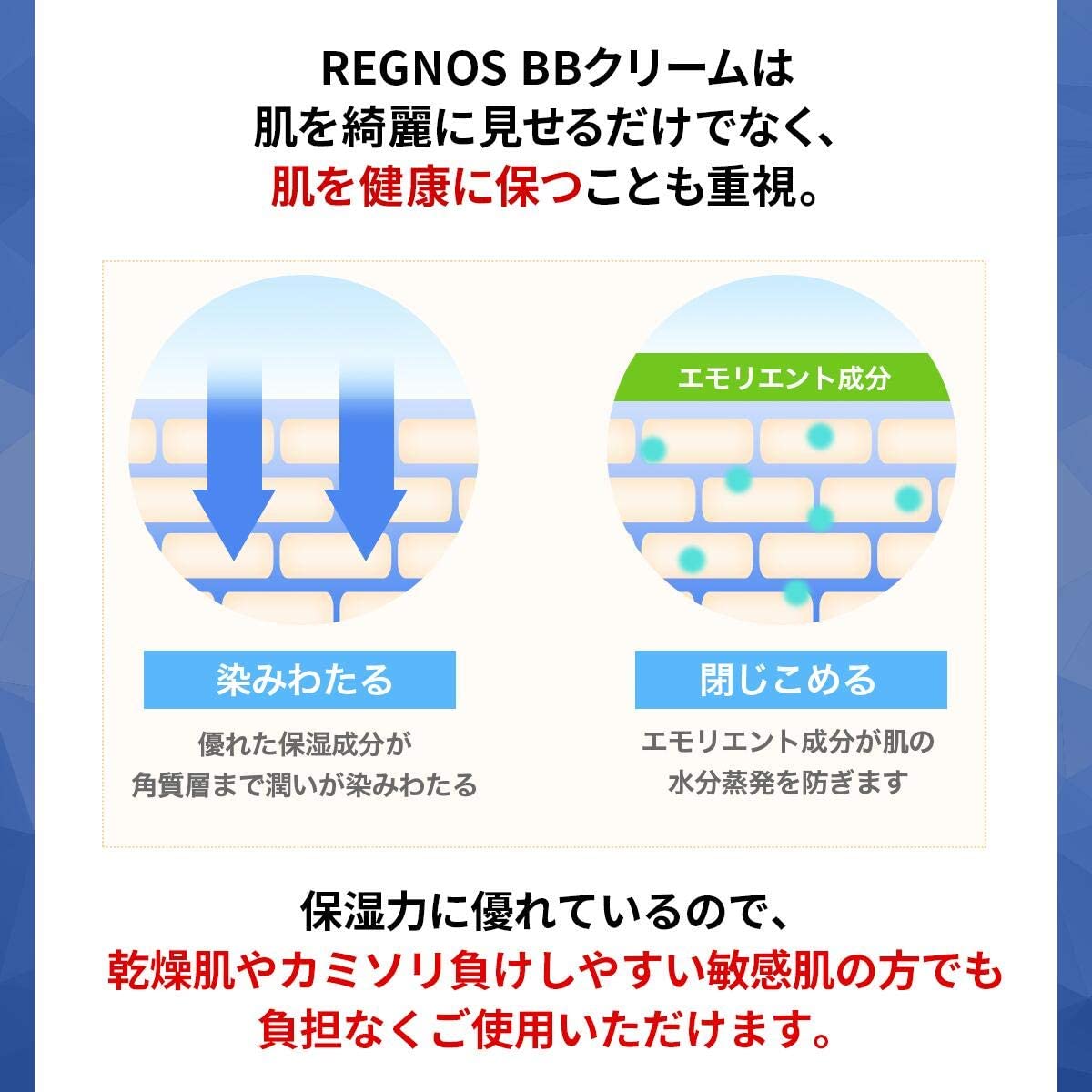 メンズ　BBクリーム　【第一印象がガラッと変わる】 青髭　ニキビ跡　REGNOS（レグノス）男性用