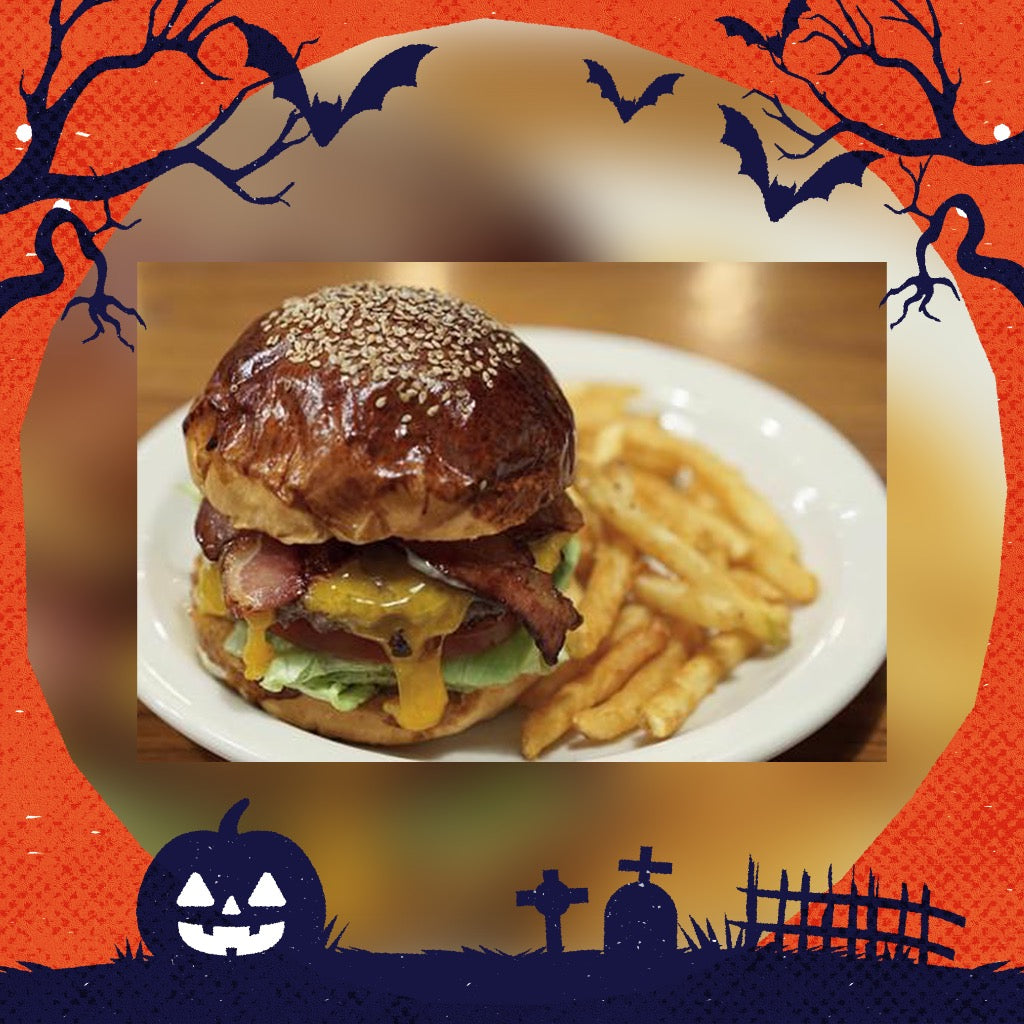 【ハロウィンCPセットA】THE GREAT BURGER FOR YOUR HOME 【 ベーコンチーズバーガー 2食分セット 】