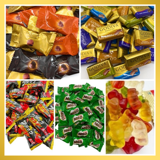 【福袋CP】チョコレート グミ 詰合せセット ゴディバ2種 ミロボックス ブラックサンダー ハリボーグミ スイーツ お菓子 チョコ菓子【抽選で豪華景品が当たる】