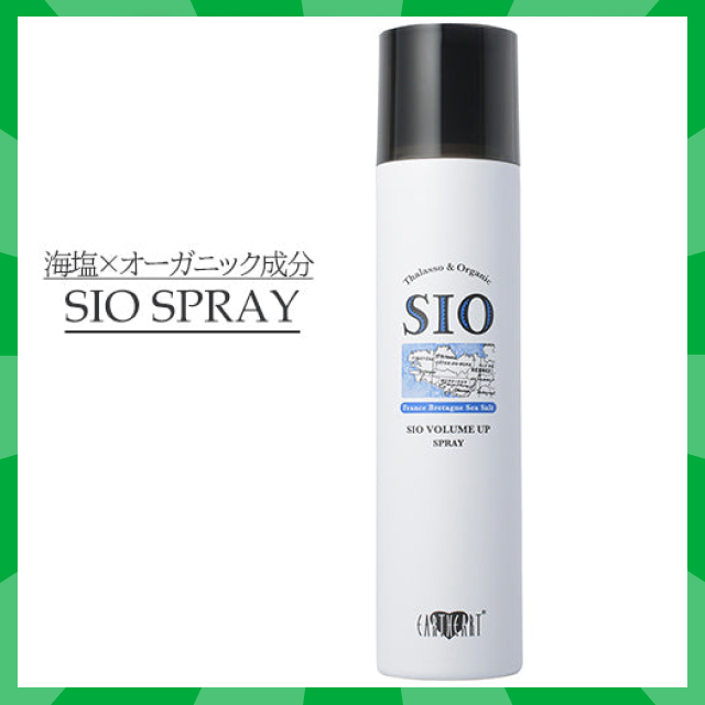 【タイムセール】【美容室専売】海塩の力 SIO ボリュームアップスプレー (120g) / アルガンオイル配合 天然由来 根元からしっかり髪が立ち上がる！EARTHEART アースハート