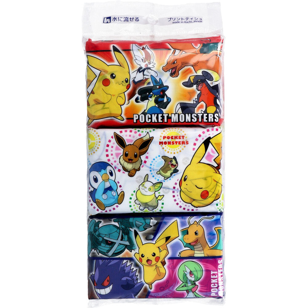水に流せるポケットティシュ タカラトミー ポケットモンスター8W 16個×15パック