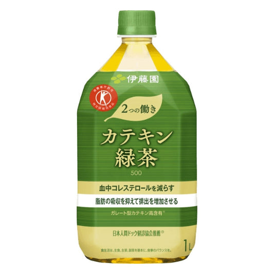 2つの働きｶﾃｷﾝ緑茶1000ml×24本
