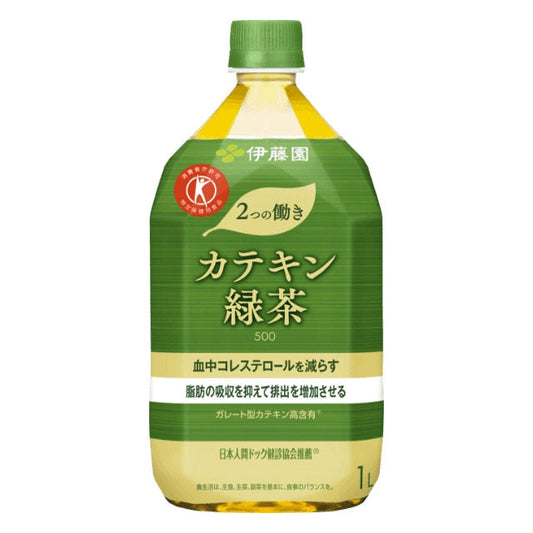2つの働きｶﾃｷﾝ緑茶1000ml×24本