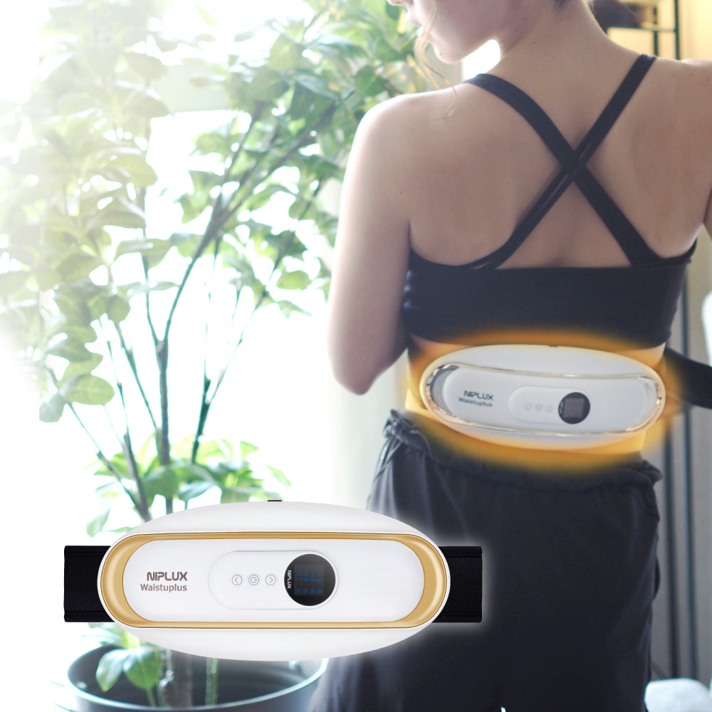 NIPLUX WAISTUPLUS　運動補助器 電気刺激 低周波 温熱