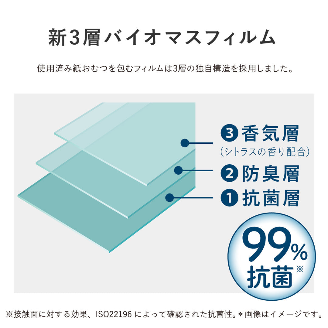 強力密閉抗菌おむつポット ポイテックW防臭（コットンホワイト）【リリースSALE】【ゲリラセール】