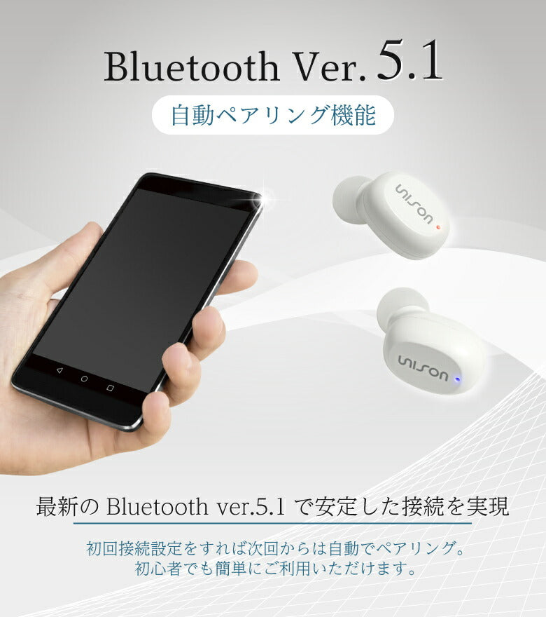 【ホワイト】ワイヤレスイヤホン Bluetooth5.1 イヤホン ブルートゥース iPhone 液晶付き  LEDライト付き 完全ワイヤレスイヤホン イヤフォン アイフォン