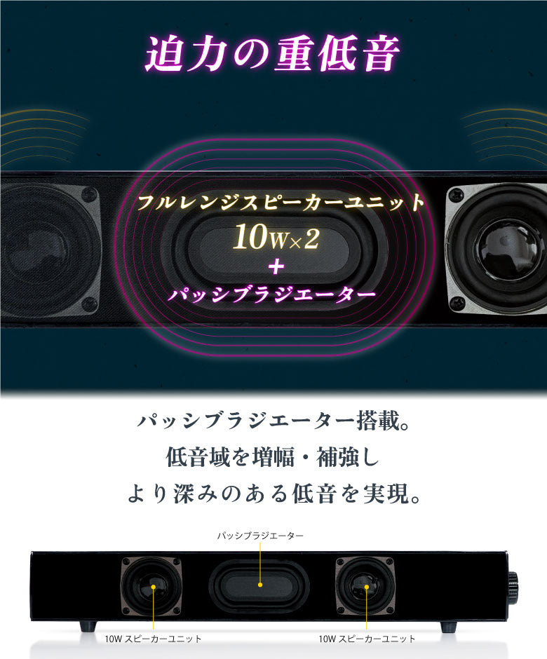 【ブラック】Bluetooth スピーカー ワイヤレススピーカー Bluetooth5.1 サウンドバー 重低音 レトロ テレビ用 高音質 インテリア ブルートゥース スマホ 手元スピーカー