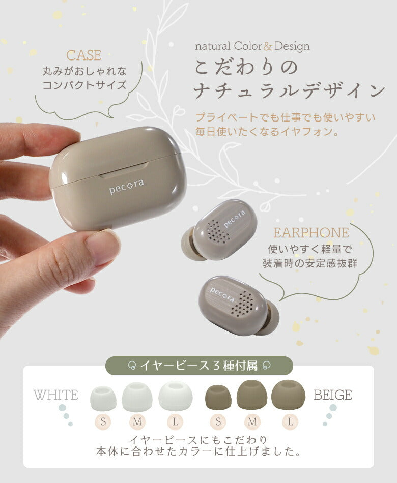 【ホワイト】ワイヤレスイヤホン Bluetooth5.3  iphone かわいい おしゃれ 高音質 長時間再生 6時間 イヤフォン ブルートゥース アンドロイド スマホ 完全ワイヤレスイヤホン 片耳 通話