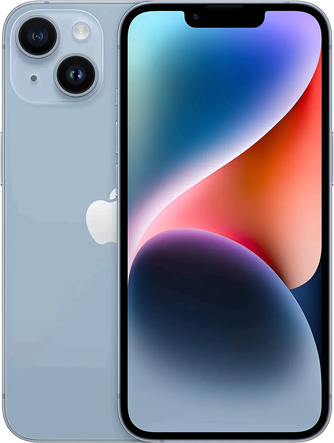 ★新品未開封 SIMフリー iPhone14 128GB ブルー MPVG3J/A　A2881 　♪ガラスフィルムと透明ケースプレゼント