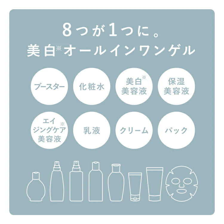 【SUPER在庫処分市】オールインワンゲル AND・DECO 30代のお肌の悩みを解決する 美白オールインワンゲル コラーゲン ヒアルロン酸 アルコールフリー 水溶性プラセンタ配合 美容 保湿 クリーム 乾燥肌 しみ 小じわ ハリ
