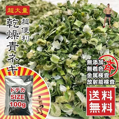 乾燥ネギ 100g チャック付き  何でも使いたいときに使いたいだけ メール便 送料無料