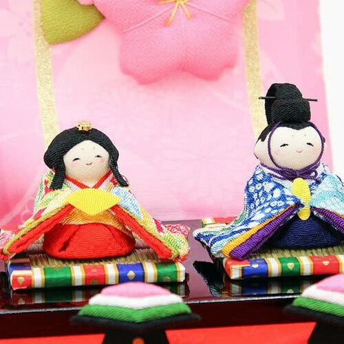 雛人形 おしゃれ ひな人形 つるし飾り わらべ雛 10人揃い ちりめん 雛人形 コンパクト 小さい ミニ お雛様 ひな祭り 龍虎堂 リュウコ