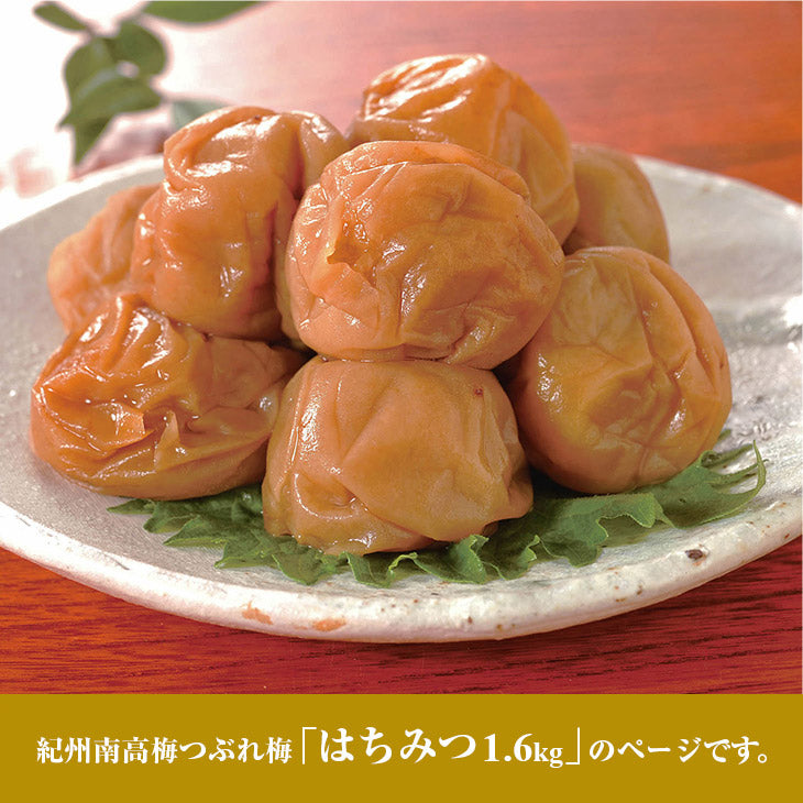 紀州南高梅つぶれ梅はちみつ塩分3% 1.6Kg(800g×2ﾊﾟｯｸ) はちみつ