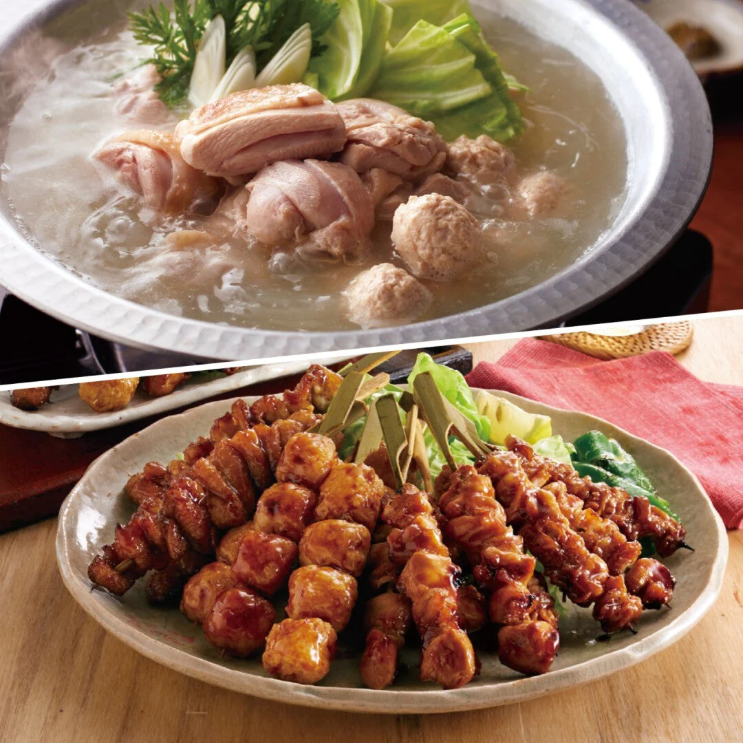 「博多華味鳥」水たき・焼き鳥セット 博多華味鳥 監修 水たき料亭 水たき 焼鳥 やきとり ぽん酢 柚胡椒 ちゃんぽん もも 皮 つくね 華味鳥 九州産 銘柄鶏 冷凍 ギフト 惣菜 グルメ お取り寄せ 人気 おすすめ ランキング ※代引不可