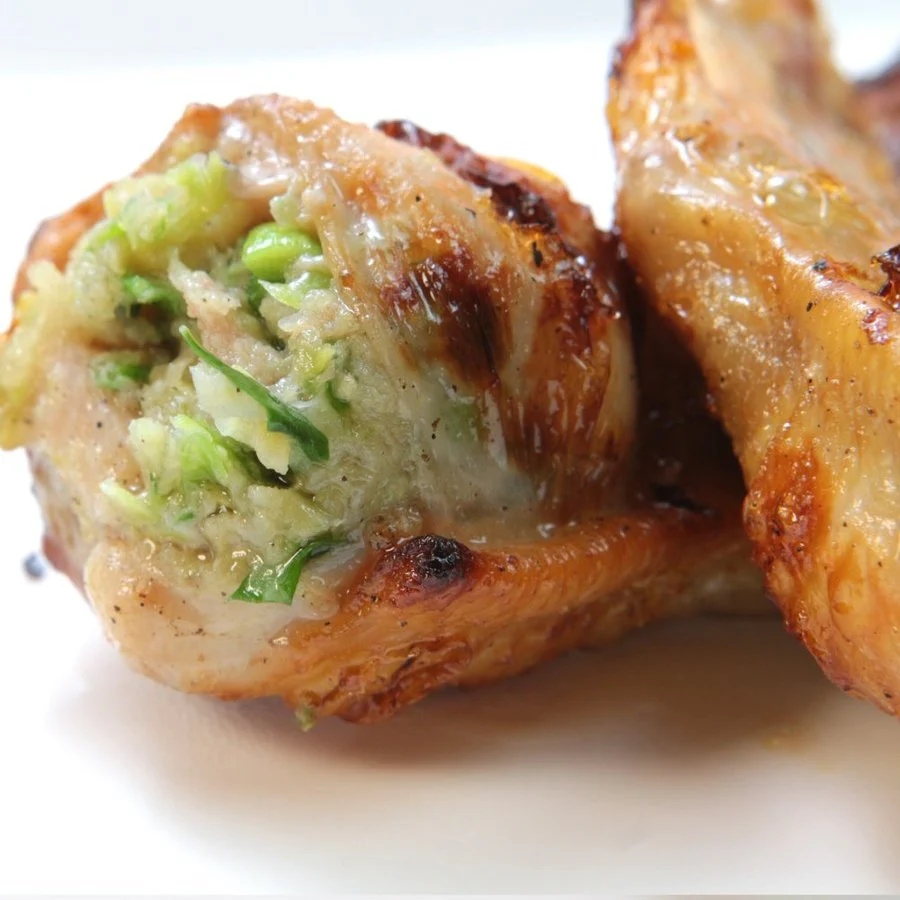 電子レンジでチンですぐに食べれる  焼き手羽先餃子(手羽餃子/てばぎょうざ/手羽先ギョーザ) 5本