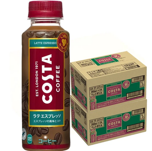 【送料無料】ココカ・コーラ コスタ ラテ エスプレッソ 265ml×48本/2ケース