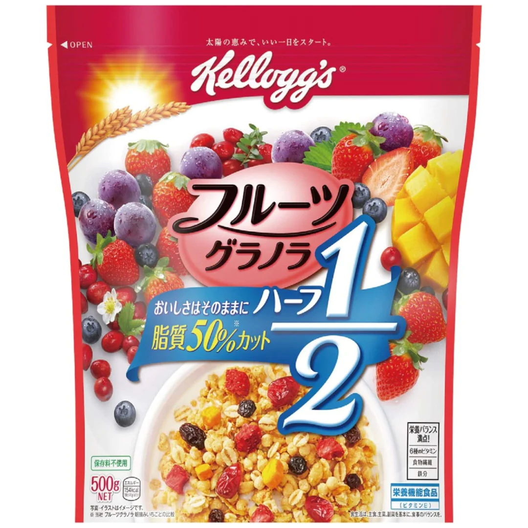 [6点]日本ケロッグ　フルーツグラノラハーフ　徳用