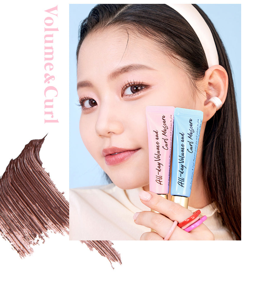 【BROWN】ミルクタッチ マスカラ オールデイ ボリューム＆カール マスカラ 全2種 韓国コスメ milktouch マスカラ ボリューム カール 韓国マスカラ アイメイク マスクメイク 定形内 送料込み