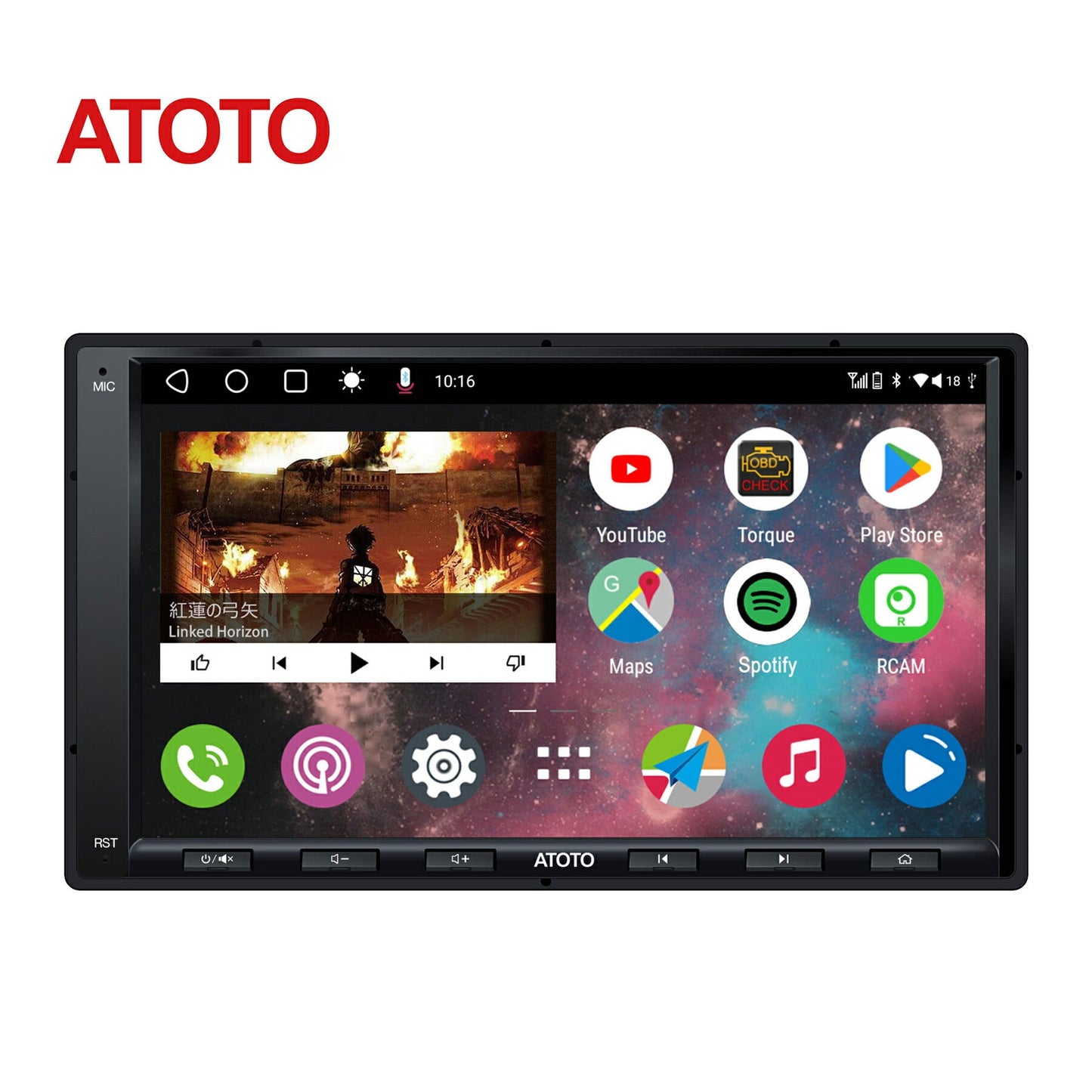 【ATOTO正規品 最新型カーナビ A6G2A7PF 7インチ】atoto a6 2DIN カーステレオ ワイヤレスCarPlay Android Auto ナビゲーション ミラーリンクカーナビゲーション オーディオ Bluetooth タッチスクリーン GPSカープレイ カー用品 carplay ナビ atoto a6 7インチ カーナビ