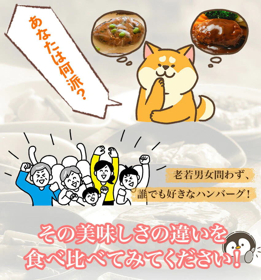 ハンバーグ食べ比べセット(15食)【エコ得リリースSALE】