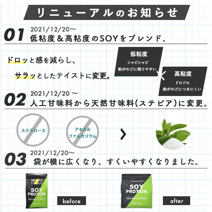 ソイプロテイン 1kg リッチチョコレート 人工甘味料不使用 フレーバー