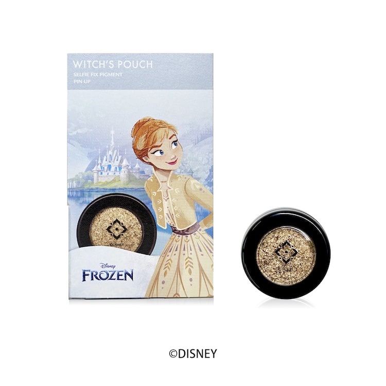 【03 PIN UP】 ディズニー プリンセス ピグメント ウィッチズポーチ セルフィーフィックスピグメント  アイシャドウ グリッター  アナと雪の女王 アナ雪 アナ コスメ 化粧品 メイク witchspouch ウィチポ ゆうパケット 送料込み