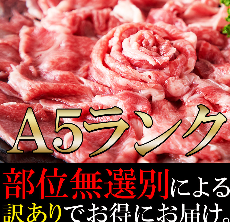 仙台牛 切り落とし(500g) / A5ランク 牛肉 冷凍商品 ブランド牛 ご褒美 焼肉 しゃぶしゃぶ すき焼き シチュー パーティー [冷凍]