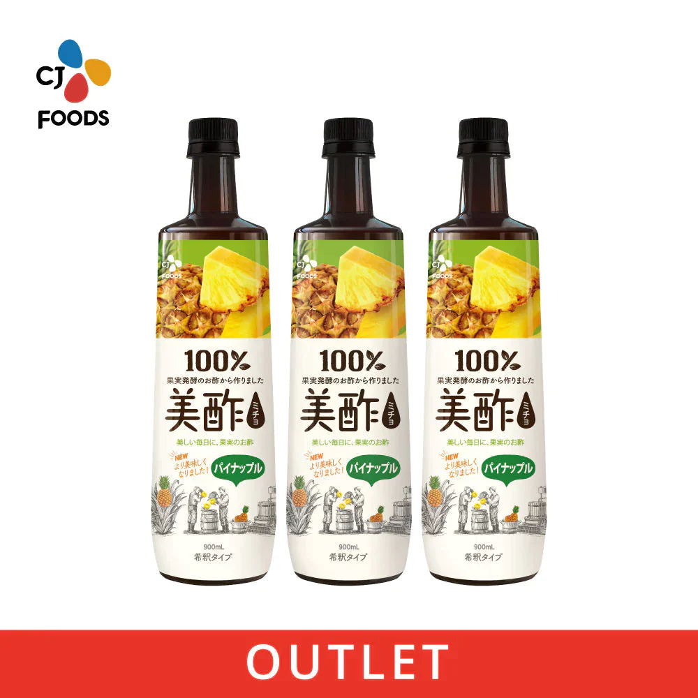【数量限定アウトレット！在庫なくなり次第終了】美酢 パイナップル 900mL 3本セット（みちょ ミチョ 飲むお酢 お酢飲料 希釈タイプ）
