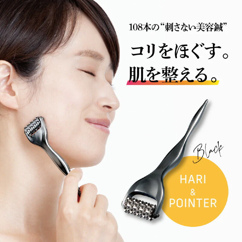 メンズ美顔ローラー 熱伝導トリートメントローラー ブラック フェイスローラー メンズ 男性 美顔ローラー 美容鍼 アイケア フェイス フェイシャル フェイスケア 美容グッズ 美容 マッサージ お風呂 顔 首 ツボ押し つぼ押し プレゼント