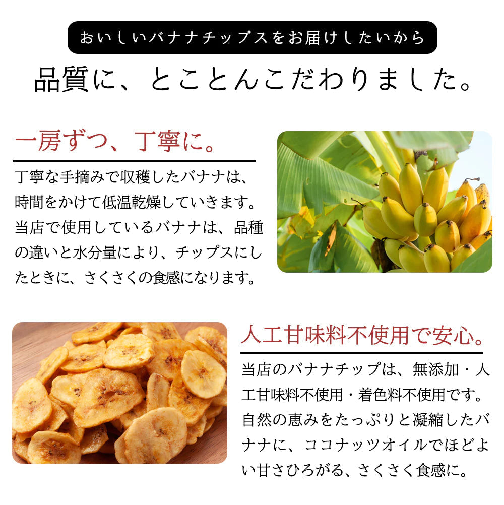 バナナチップス 400g 無添加 ココナッツオイル 人工甘味料不使用【ご新規さんとシェア買い上級編】