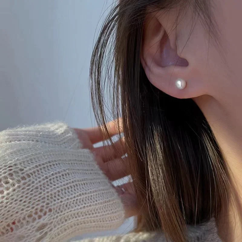 パールピアス1点＋プレゼント1点　合計2点入 開店記念SALE    母の日 プレゼント 女性 彼女 セールお徳プレゼント　アクセサリー メンズ レディース 天然パール ピアス 真珠 金属アレルギー対応