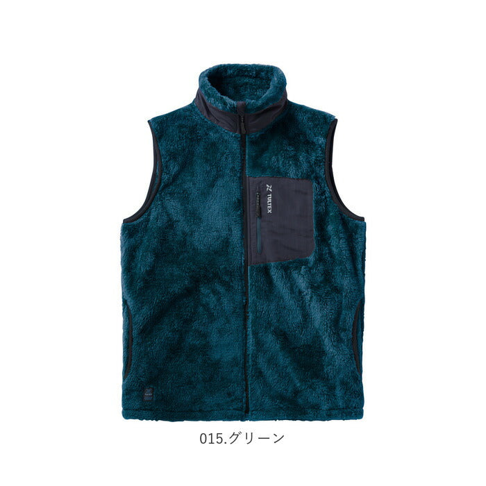 【010.ブラック・3Lサイズ】 タルテックス フリースベスト tultex 通販 メンズ ブランド ベスト ボア 防風 アウター おしゃれ 秋 冬 フリース ボアフリース 防寒着 ワークウェア あったか 上着 アイトス アウトドア