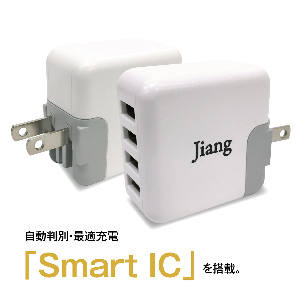 【先着30購入限定】4ポート急速充電ACアダプター
