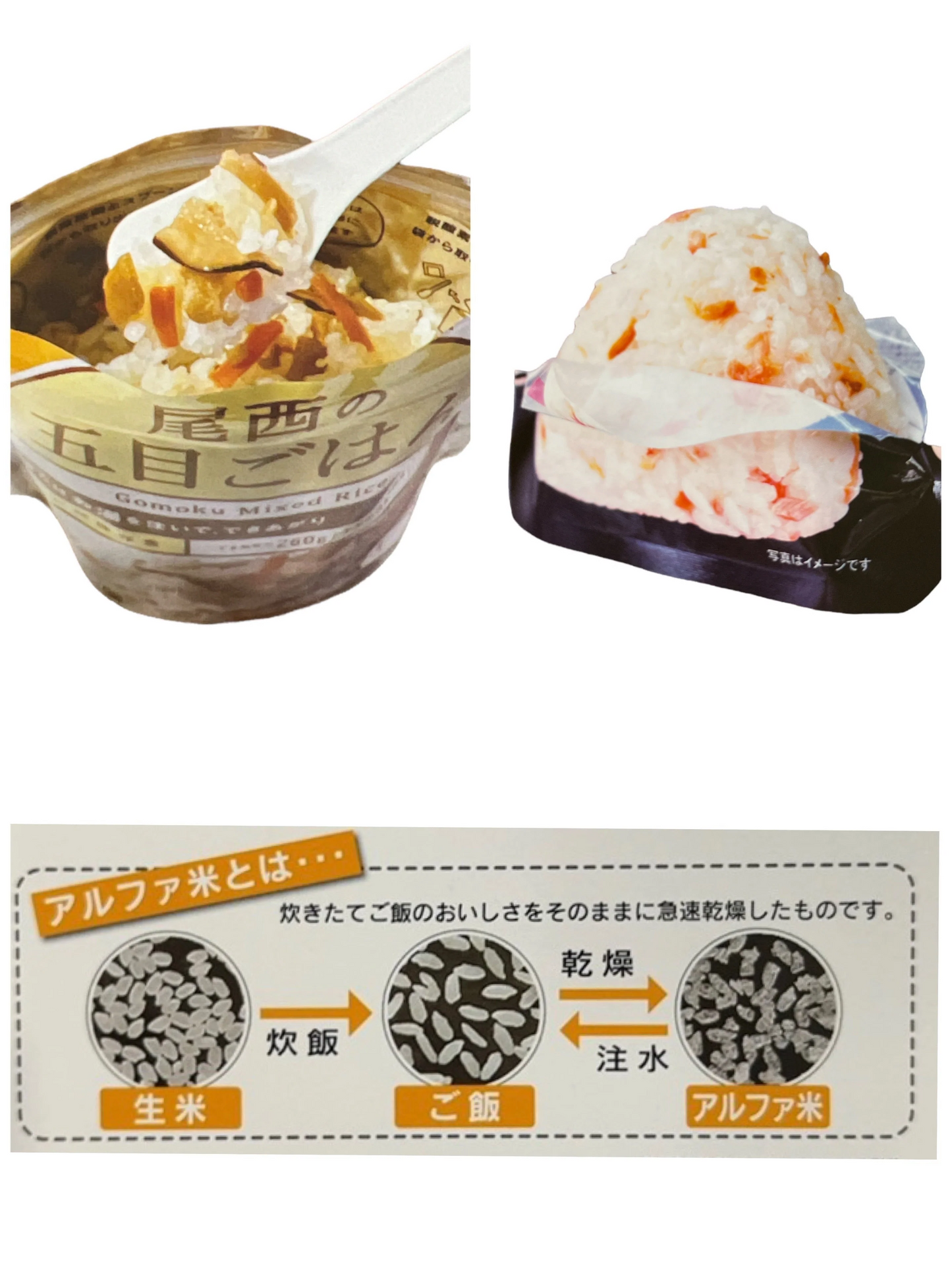 尾西のごはんとおにぎり 6食分 国産 非常食 備蓄食 アウトドア 旅行 多忙な毎日に ローリングストック