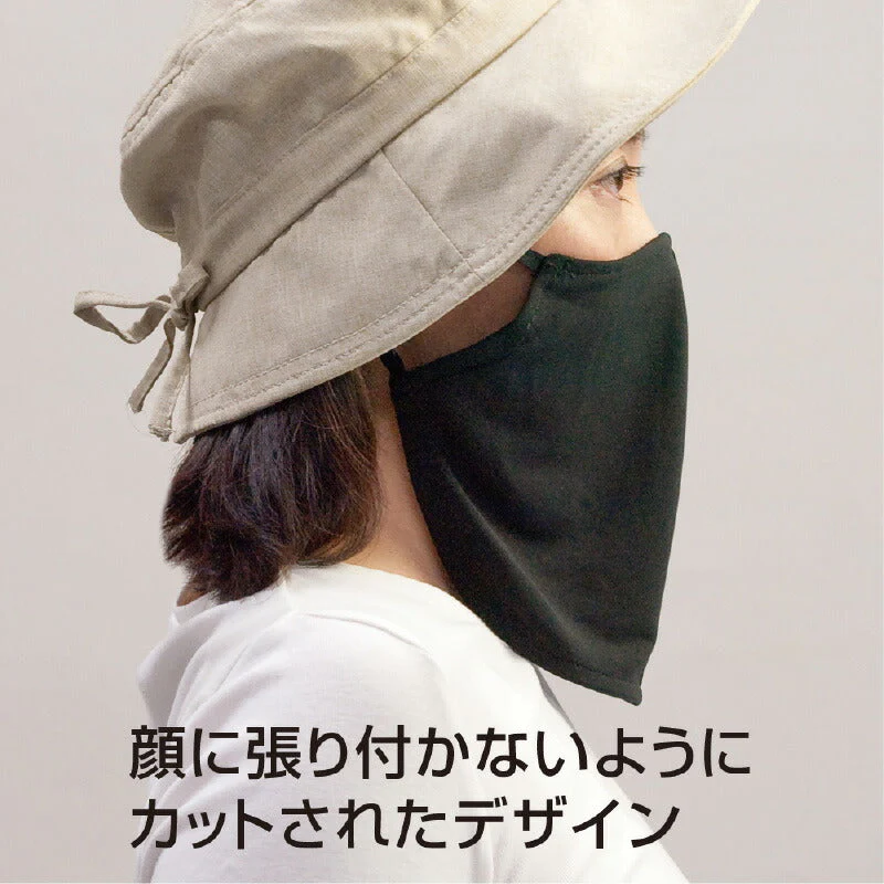 UVフェイスマスク アクアプラス 抗菌 防臭 UVケア UV対策 紫外線対策 UVマスク UVカットマスク 首 顔 日よけ 洗える 黒 洗濯 夏 美容 ブラック 日焼け防止 レディース アウトドア ひんやり 冷感 布マスク 暑さ対策