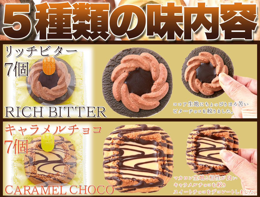 ロシアケーキ 5種 36個 個包装 洋菓子 クッキー 焼菓子 おやつ お菓子 ロシアンケーキ ビター ミルク キャラメル ホワイトチョコ キウイ チョコ