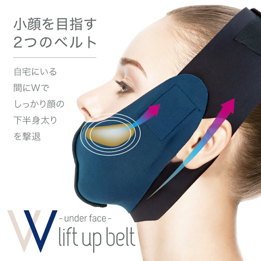 小顔ケア アンダーフェイス Wリフトアップベルト 小顔 フェイス リフトアップ 小顔マスク 小顔リフトアップベルト 小顔矯正 フェイス ほうれい線 しわ たるみ 二重あご プレゼント