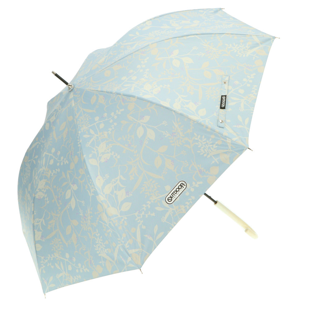 【ベージュ草花柄】 傘 レディース 長傘 通販 60cm 60センチ 草 花柄 日傘 晴雨兼用 晴雨兼用傘 雨晴兼用傘 おしゃれ 雨具 ジャンプ傘 レイングッズ ボーダー 婦人傘 可愛い かわいい ブランド