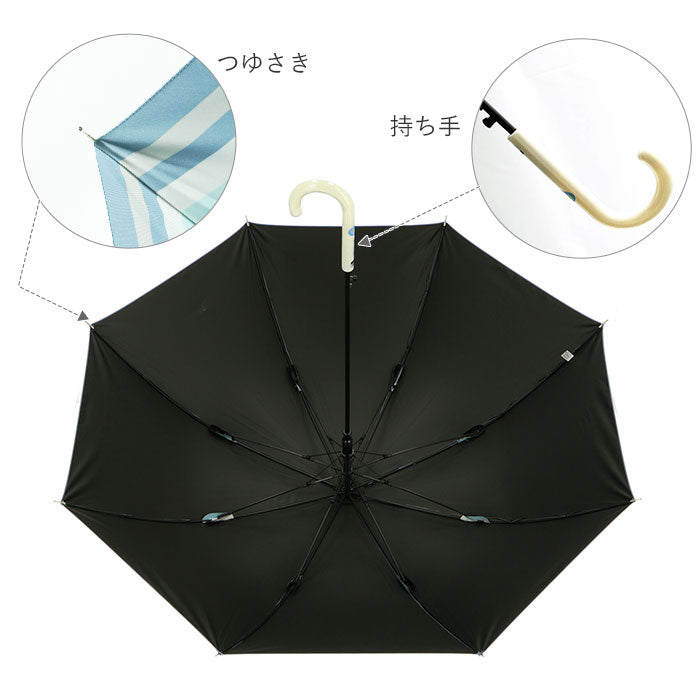 【ベージュ草花柄】 傘 レディース 長傘 通販 60cm 60センチ 草 花柄 日傘 晴雨兼用 晴雨兼用傘 雨晴兼用傘 おしゃれ 雨具 ジャンプ傘 レイングッズ ボーダー 婦人傘 可愛い かわいい ブランド