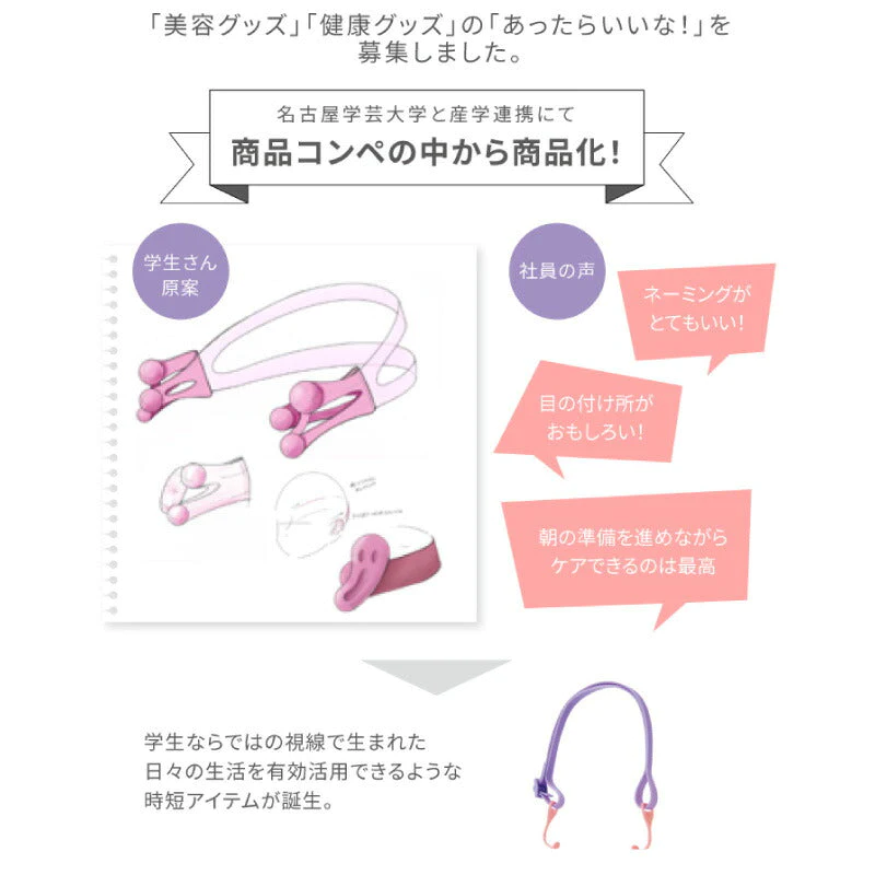 リフトカチューシャ ミミヒッパー カチューシャ ながらケア アゴライン すっきり 耳周り 筋肉 刺激 小顔 アゴライン プロイデア ドリーム スッキリストレッチ リフトカチューシャ