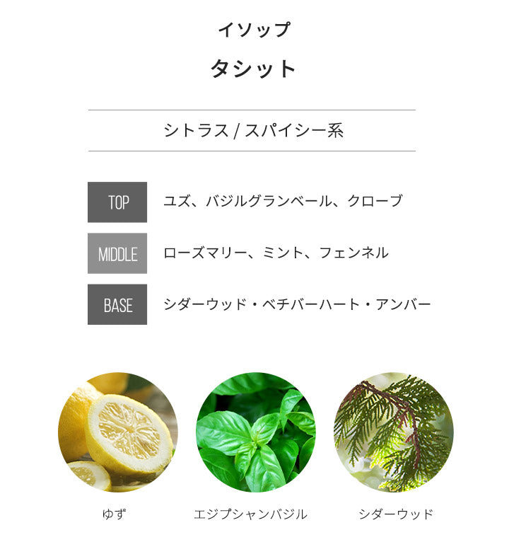 イソップ Aesop [ネコポス] タシット オードパルファム 香水 お試し 1.5ml アトマイザー ミニ香水