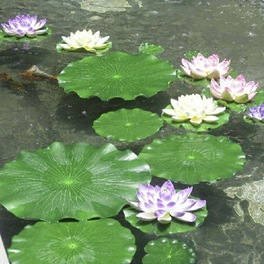 インテリア 池に浮かぶ葉 10個セット 浮かせ葉 フローティングリーフ 葉っぱ アートリーフ フェイクリーフ アジアン雑貨 お得な雑貨 フローティング 雑貨 アジアン小物 造り葉 華 風水 風景 ホームデコレーション リビング